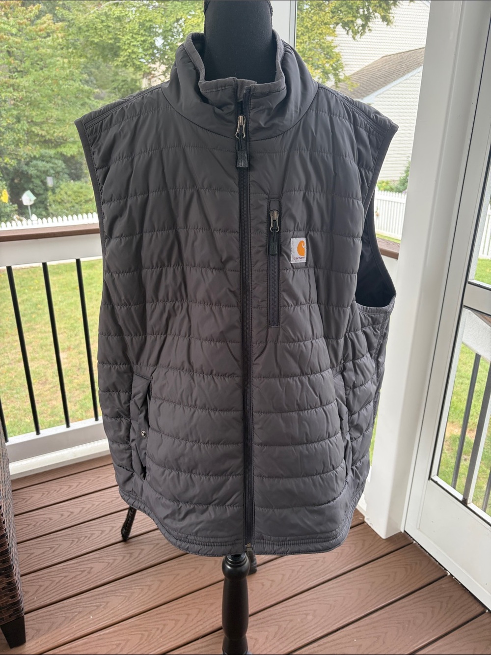 Carhartt Men's Dark Gray Quilted Insulated Vest